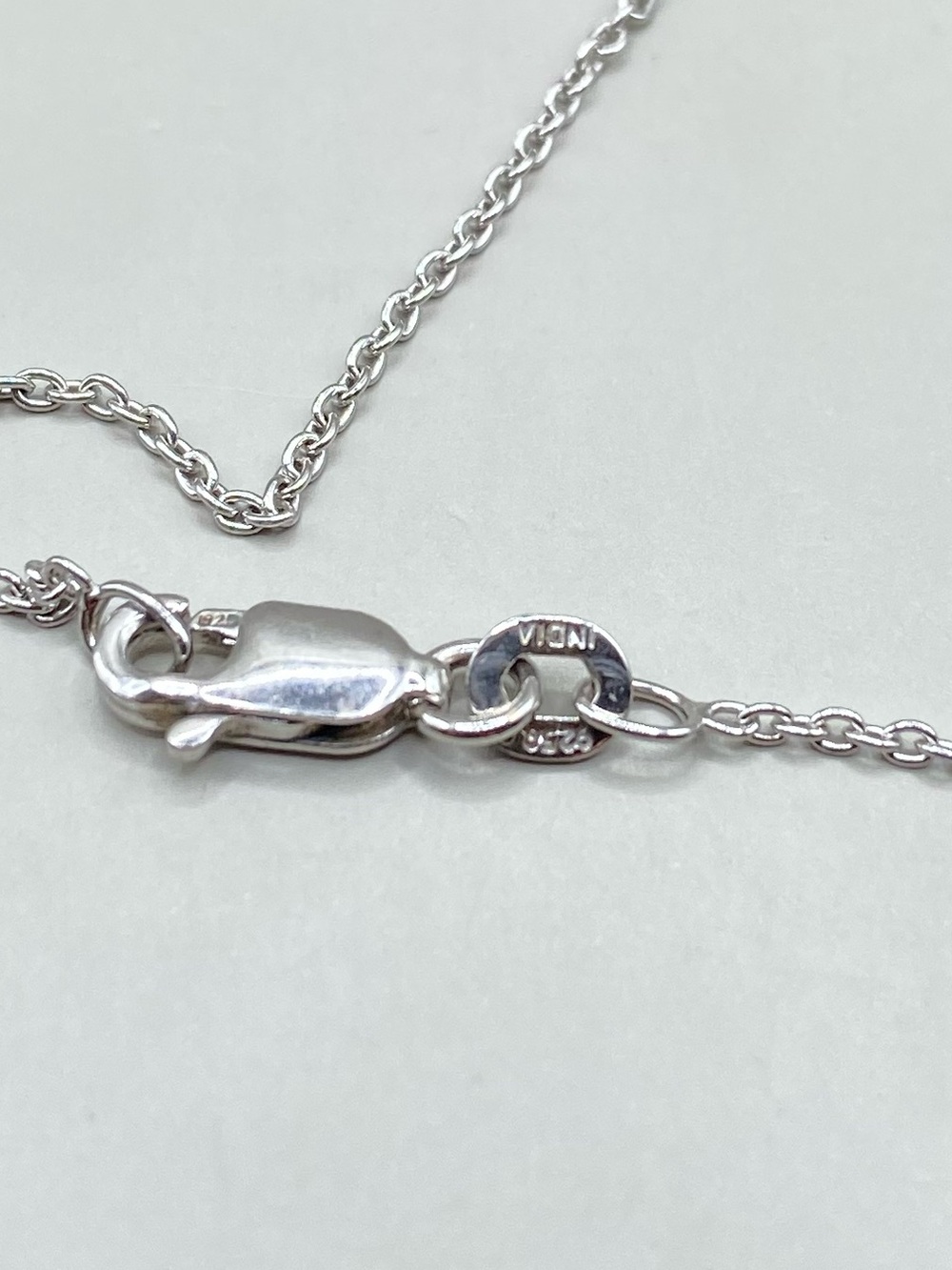 Sterling Silver Cubic Zirconia SAI Cross Pendant Necklace - Picture 6 of 6